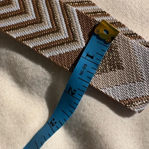 Tan and Brown Chevron Strap with Card Holder - Picture 6 of 7